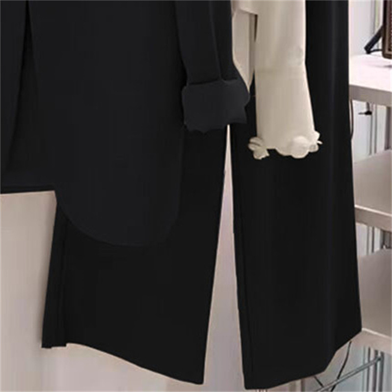 2025 Spring and Autumn plus size suit set, women's fat mm loose casual formal suit, wide leg pants two-piece set, small suit jacket 2025 Spring and Autumn plus size suit set, women's fat mm loose casual formal suit, wide leg pants two-piece set, small suit jacket
