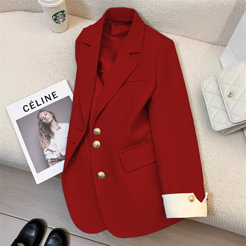 Suit jacket for women, spring 2025 new style, casual temperament, socialite, high-end feeling, explosive street, this year's popular plaid suit Suit jacket for women, spring 2025 new style, casual temperament, socialite, high-end feeling, explosive street, this year's popular plaid suit