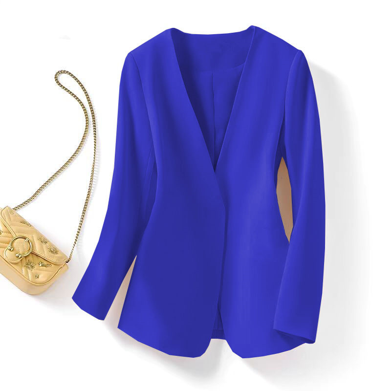 Large size chubby mm suit jacket for women in spring 2025, new style with a small fragrance and casual Korean style autumn suit for women