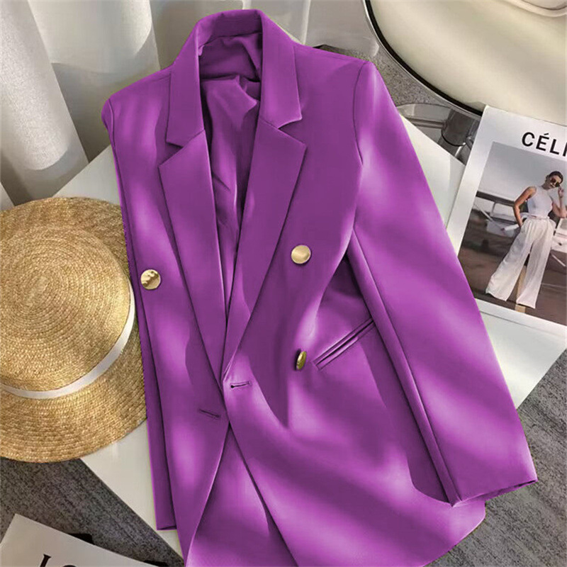 Small suit jacket for women in spring and autumn 2025, new fashion Korean version, loose temperament, college style suit, women's top trend Small suit jacket for women in spring and autumn 2025, new fashion Korean version, loose temperament, college style suit, women's top trend