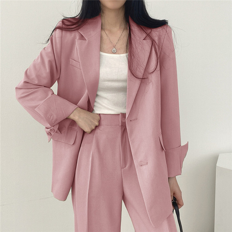 Small suit retro jacket slim fashion 2025 Spring and Autumn women's Korean version casual design sense top and trousers set Small suit retro jacket slim fashion 2025 Spring and Autumn women's Korean version casual design sense top and trousers set