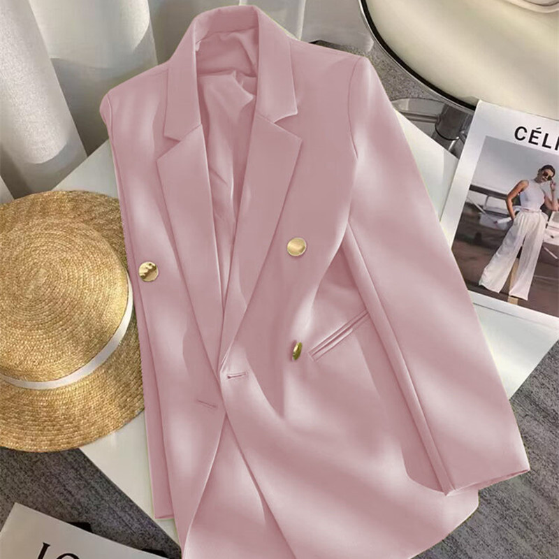 Small suit jacket for women in spring and autumn 2025, new fashion Korean version, loose temperament, college style suit, women's top trend Small suit jacket for women in spring and autumn 2025, new fashion Korean version, loose temperament, college style suit, women's top trend