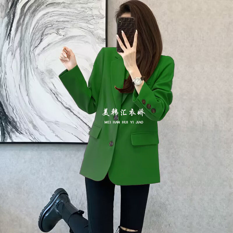 2025 Spring and Autumn New Small Suit Jacket for Women, Popular Style, Casual, Slimming and slimming, Student Small Suit for Women 2025 Spring and Autumn New Small Suit Jacket for Women, Popular Style, Casual, Slimming and slimming, Student Small Suit for Women