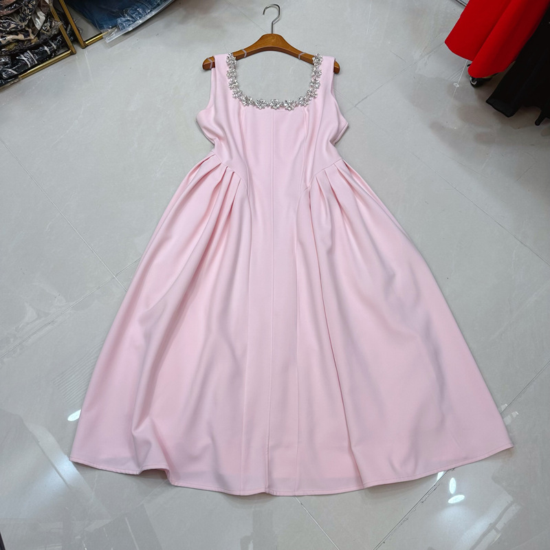 Thirteen Elements Fashion Light Luxury Diamond Decoration French Waist Solid Color Dress High end Elegant Wedding Dress A3 # 8005 Thirteen Elements Fashion Light Luxury Diamond Decoration French Waist Solid Color Dress High end Elegant Wedding Dress A3 # 8005