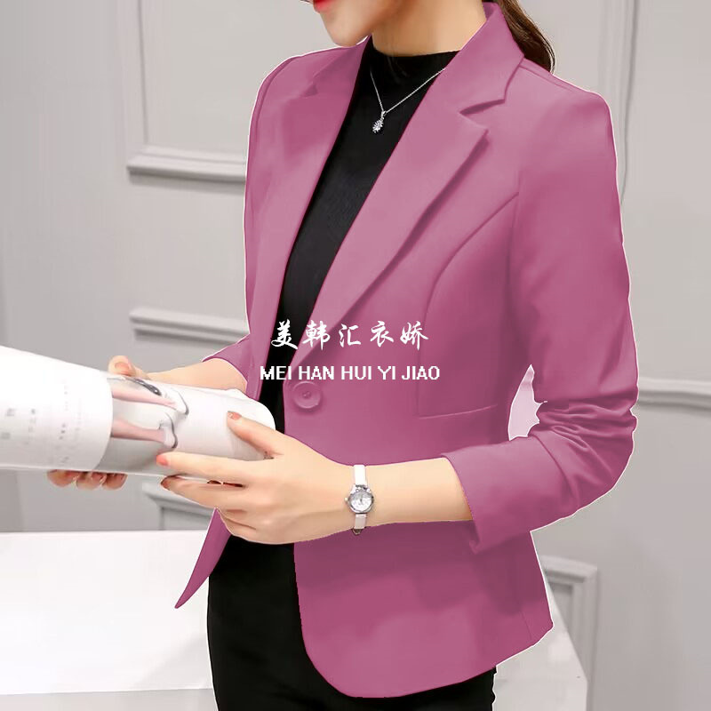 2025 Spring and Autumn New Professional Versatile Suit with Long Sleeve Korean Style, Tailored and Slim, Blue Coat for Women 2025 Spring and Autumn New Professional Versatile Suit with Long Sleeve Korean Style, Tailored and Slim, Blue Coat for Women
