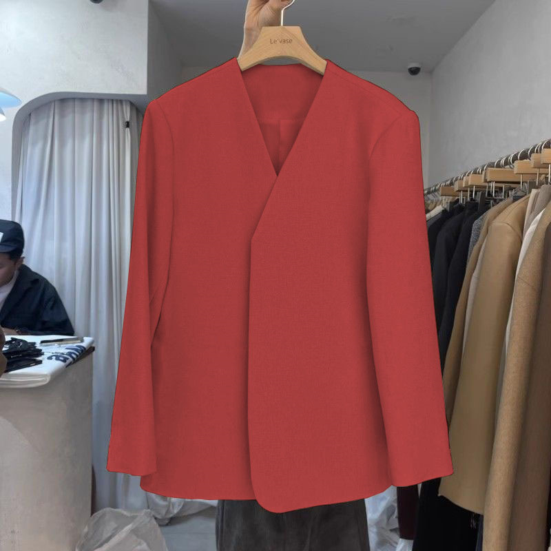 Autumn suit jacket for women, 2025 spring new Korean style design, niche fashion temperament, commuting small suit for women Autumn suit jacket for women, 2025 spring new Korean style design, niche fashion temperament, commuting small suit for women