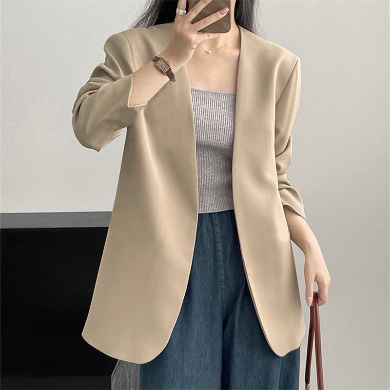 2025 New Small Suit Coat Spring and Autumn Early Autumn Suit Versatile Fashion Simple Early Spring Casual Top for Women 2025 New Small Suit Coat Spring and Autumn Early Autumn Suit Versatile Fashion Simple Early Spring Casual Top for Women