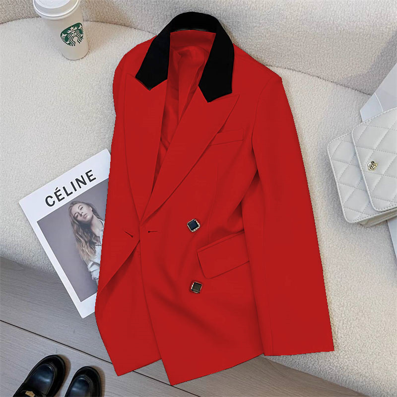 Spring suit jacket for women 2025 spring new Korean version design sense niche fashion temperament commuting small suit for women Spring suit jacket for women 2025 spring new Korean version design sense niche fashion temperament commuting small suit for women