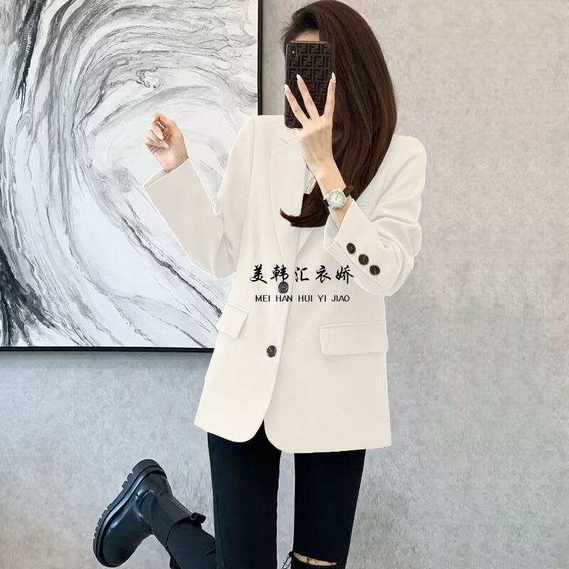 2025 Spring and Autumn New Small Suit Jacket for Women, Popular Style, Casual, Slimming and slimming, Student Small Suit for Women 2025 Spring and Autumn New Small Suit Jacket for Women, Popular Style, Casual, Slimming and slimming, Student Small Suit for Women