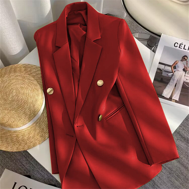 Small suit jacket for women in spring and autumn 2025, new fashion Korean version, loose temperament, college style suit, women's top trend Small suit jacket for women in spring and autumn 2025, new fashion Korean version, loose temperament, college style suit, women's top trend