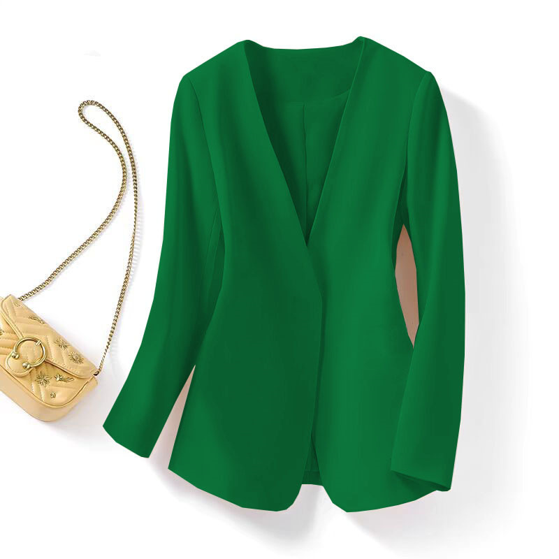 Large size chubby mm suit jacket for women in spring 2025, new style with a small fragrance and casual Korean style autumn suit for women Large size chubby mm suit jacket for women in spring 2025, new style with a small fragrance and casual Korean style autumn suit for women