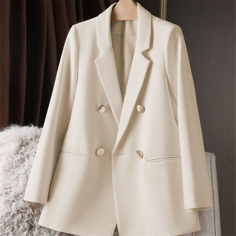 White suit jacket for women, Spring and Autumn 2025 new item, petite Spring and Autumn suit jacket, temperament Korean version casual women White suit jacket for women, Spring and Autumn 2025 new item, petite Spring and Autumn suit jacket, temperament Korean version casual women