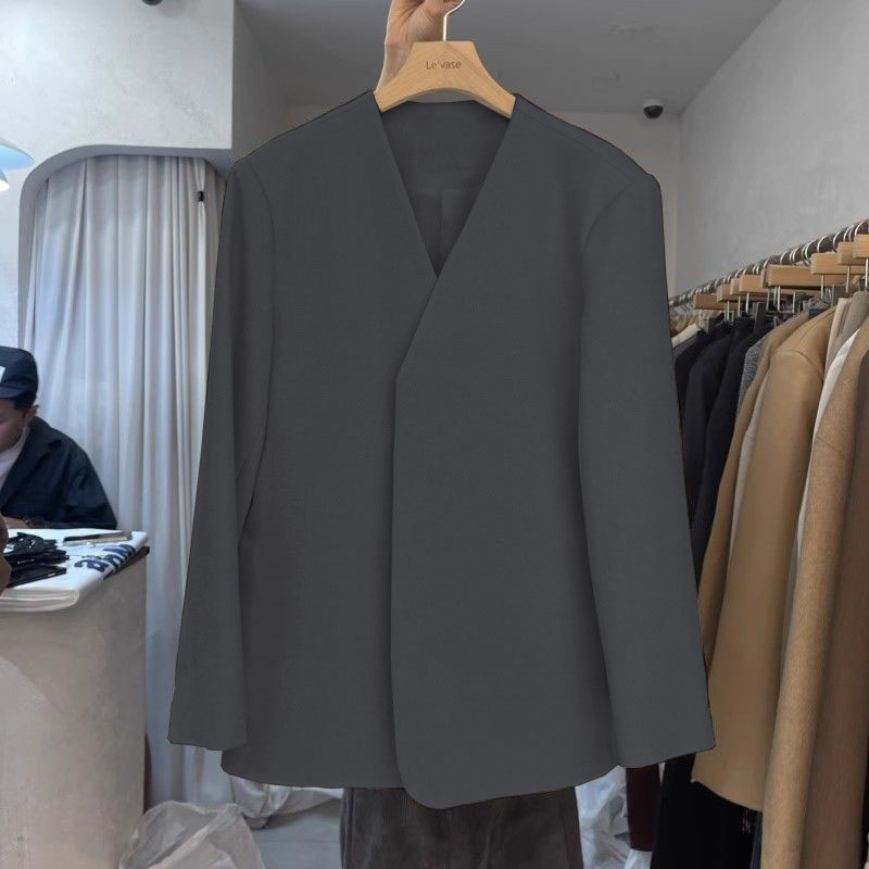 Autumn suit jacket for women, 2025 spring new Korean style design, niche fashion temperament, commuting small suit for women Autumn suit jacket for women, 2025 spring new Korean style design, niche fashion temperament, commuting small suit for women