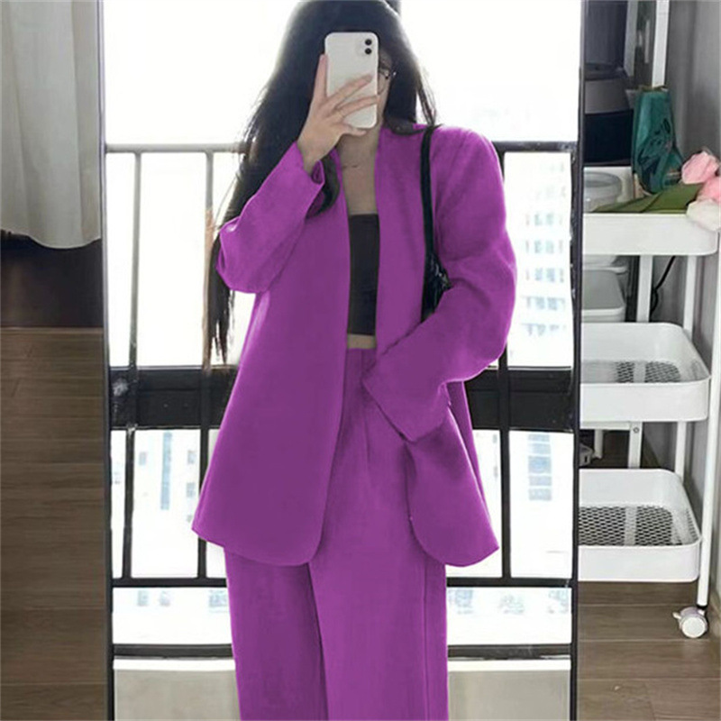 Suit jacket for women 2025 new spring design, niche casual suit temperament, black mini suit set Suit jacket for women 2025 new spring design, niche casual suit temperament, black mini suit set