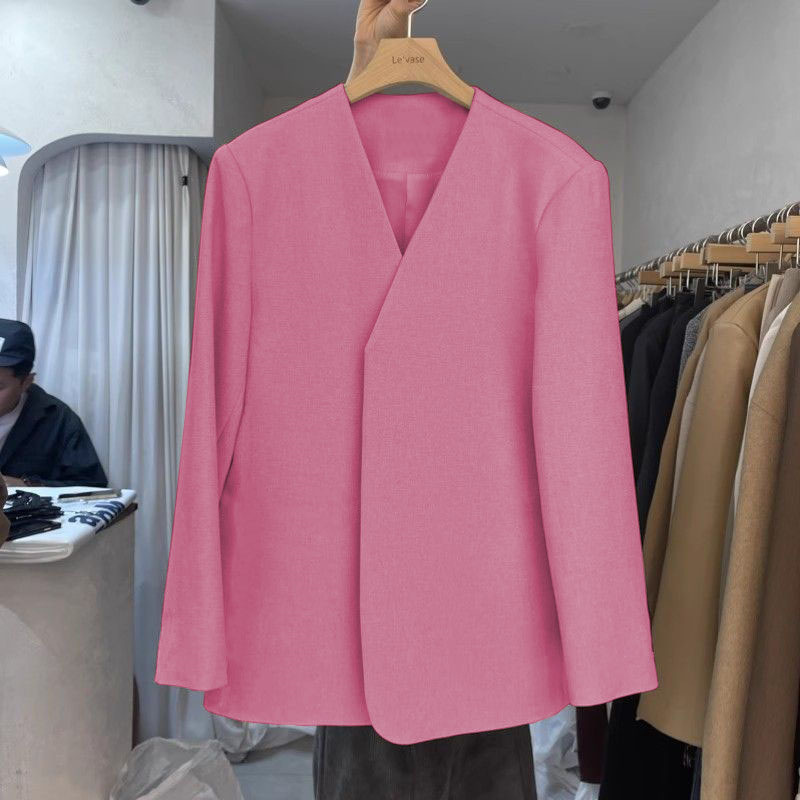 Autumn suit jacket for women, 2025 spring new Korean style design, niche fashion temperament, commuting small suit for women Autumn suit jacket for women, 2025 spring new Korean style design, niche fashion temperament, commuting small suit for women