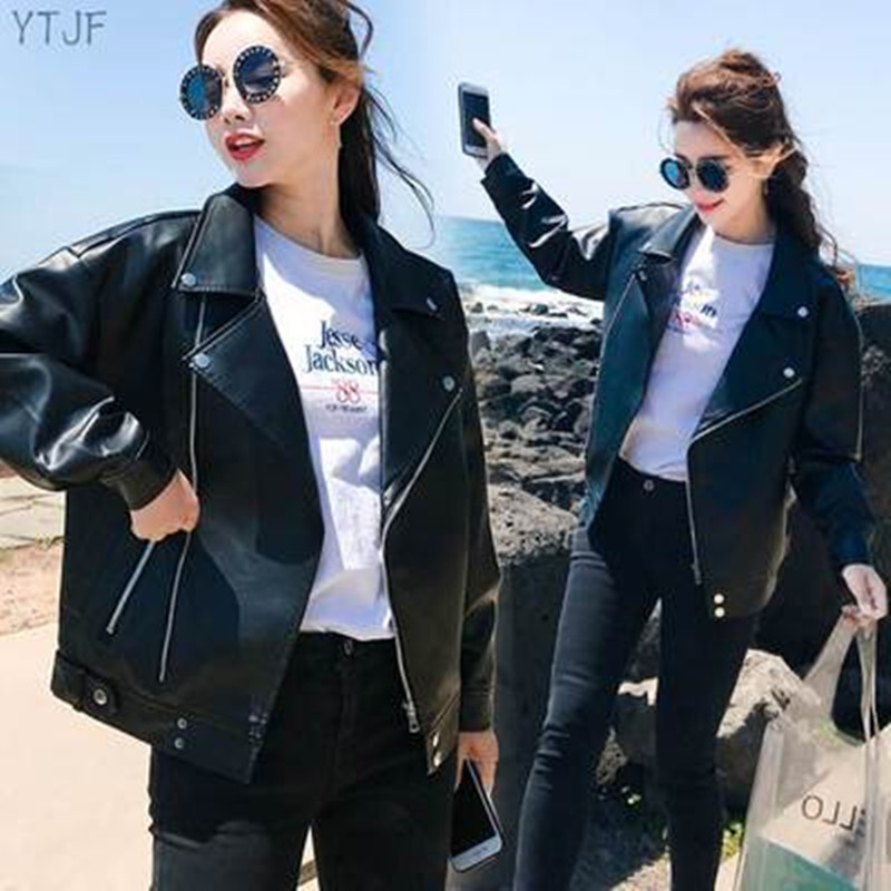 Small leather jacket women's short spring and autumn winter 2025 Korean version jacket student BF loose motorcycle leather jacket jacket jacket Small leather jacket women's short spring and autumn winter 2025 Korean version jacket student BF loose motorcycle leather jacket jacket jacket
