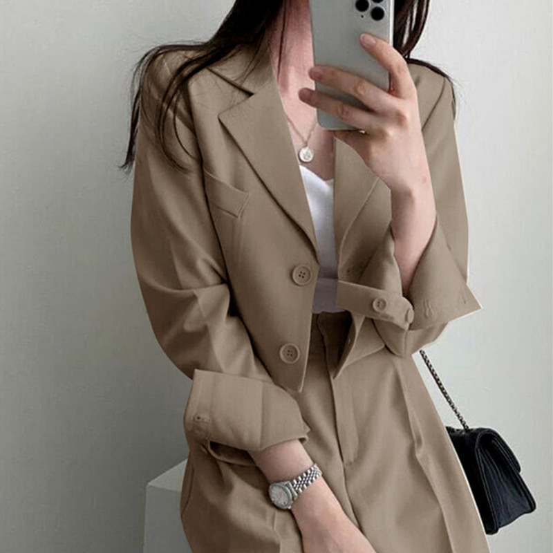 Pink suit jacket for women in the spring and autumn of 2025, short and trendy Korean style casual suit jacket for women Pink suit jacket for women in the spring and autumn of 2025, short and trendy Korean style casual suit jacket for women