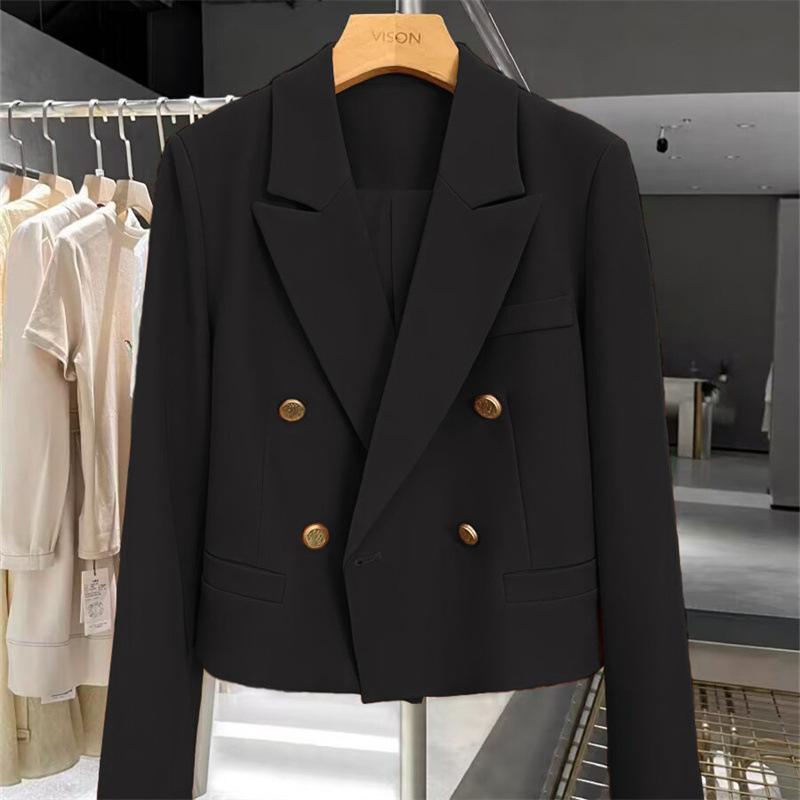 Suit jacket for women, 2025 avocado autumn new style, foreign trade temperament, explosive street style, short and short casual suit Suit jacket for women, 2025 avocado autumn new style, foreign trade temperament, explosive street style, short and short casual suit