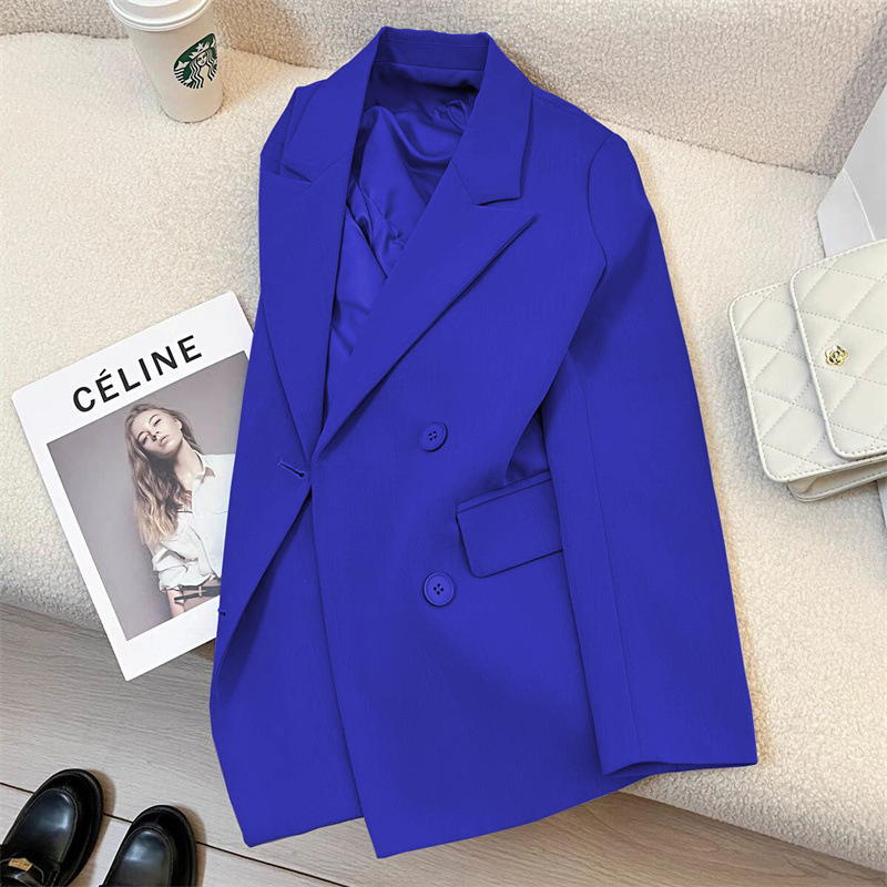 European style suit jacket for women 2025 new spring and autumn hot items, small stature, high-end sense, versatile British style fashion suit European style suit jacket for women 2025 new spring and autumn hot items, small stature, high-end sense, versatile British style fashion suit