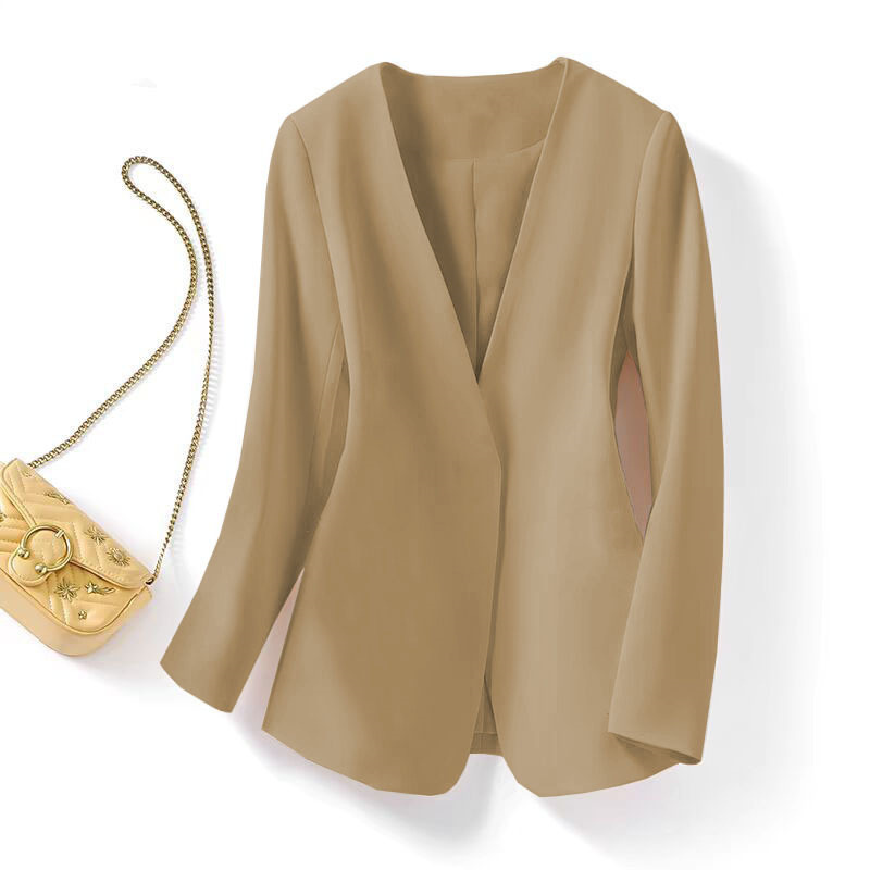 Large size chubby mm suit jacket for women in spring 2025, new style with a small fragrance and casual Korean style autumn suit for women Large size chubby mm suit jacket for women in spring 2025, new style with a small fragrance and casual Korean style autumn suit for women