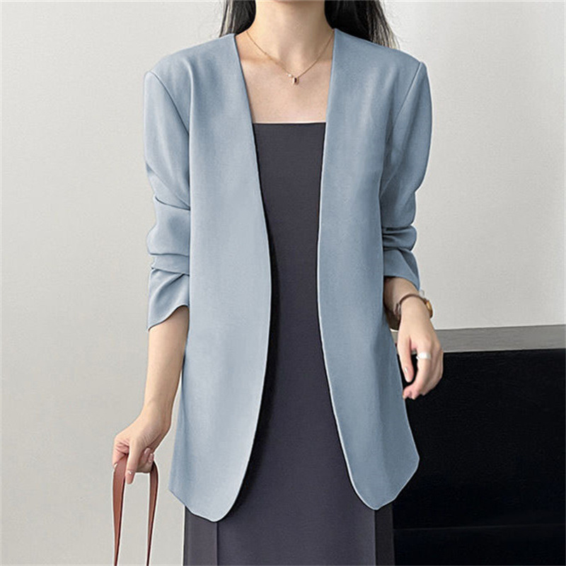 2025 New Small Suit Coat Spring and Autumn Early Autumn Suit Versatile Fashion Simple Early Spring Casual Top for Women 2025 New Small Suit Coat Spring and Autumn Early Autumn Suit Versatile Fashion Simple Early Spring Casual Top for Women