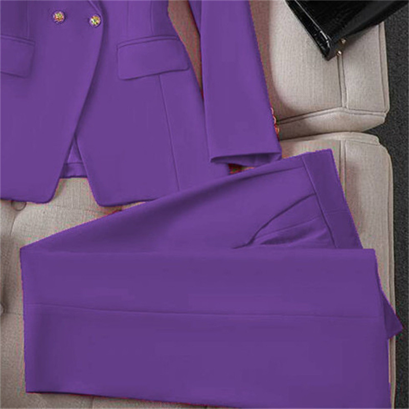 Small suit retro jacket slim fashion 2025 Spring and Autumn women's Korean version casual design sense top and trousers set Small suit retro jacket slim fashion 2025 Spring and Autumn women's Korean version casual design sense top and trousers set