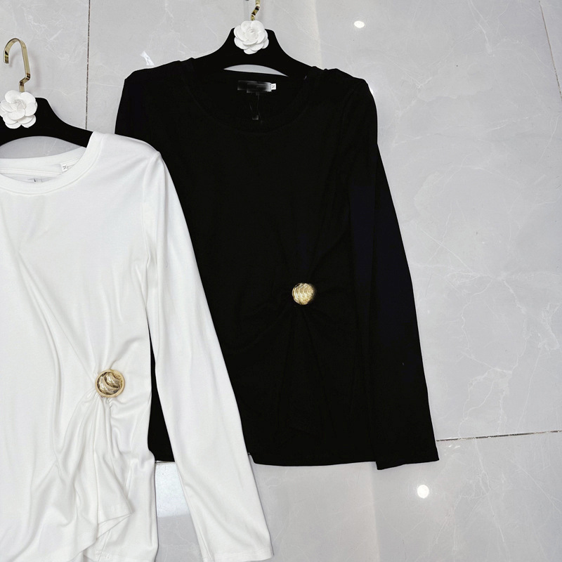 Thirteen Rows South Oil High Cargo Round Neck Pebble Gold Buckle Pinch Fold Waist Cotton Tank Top A3 # 8853 Thirteen Rows South Oil High Cargo Round Neck Pebble Gold Buckle Pinch Fold Waist Cotton Tank Top A3 # 8853