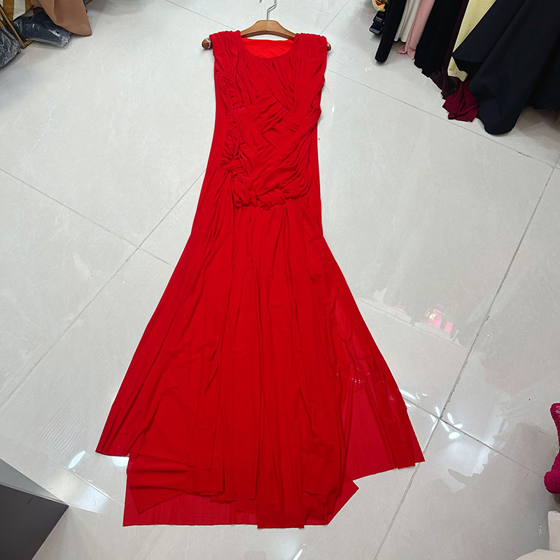 Thirteen line chocolate colored woven dress with new design sense, French retro yarn skirt, long skirt A1 # 8180 Thirteen line chocolate colored woven dress with new design sense, French retro yarn skirt, long skirt A1 # 8180