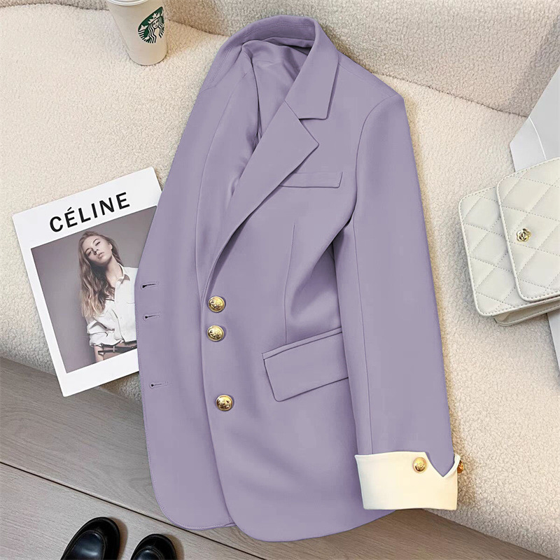 White suit jacket for women, spring 2025 new style, casual temperament, socialite, high-end feeling, explosive street, trendy suit this year White suit jacket for women, spring 2025 new style, casual temperament, socialite, high-end feeling, explosive street, trendy suit this year