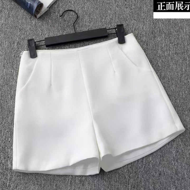 Spring and summer slim fit and slimming shorts for women in blue, new 2025 Korean version with a casual A-line design, wide leg pants for outerwear Spring and summer slim fit and slimming shorts for women in blue, new 2025 Korean version with a casual A-line design, wide leg pants for outerwear