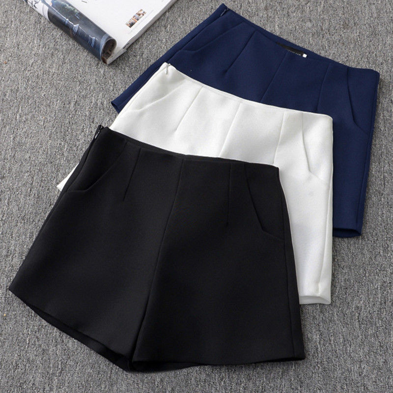 Large size shorts for women, chubby mm, high waist, wide legs, Korean version, loose casual five quarter pants, hot pants, summer chubby, younger sister, 200 pounds, trendy