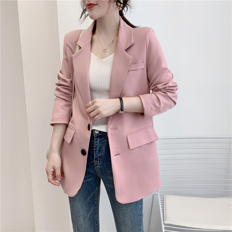 Small suit jacket for women, trendy ins spring and autumn winter short style, short stature, Korean version, loose and versatile, western-style casual suit Small suit jacket for women, trendy ins spring and autumn winter short style, short stature, Korean version, loose and versatile, western-style casual suit