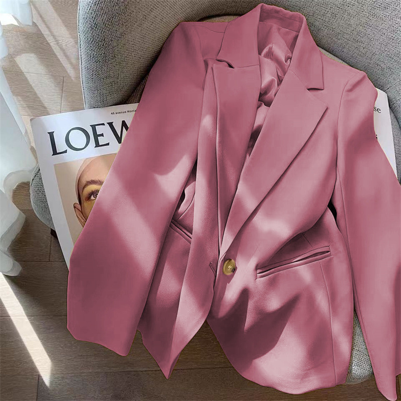 Spring 2025 new green suit jacket for women, niche design, versatile and casual Korean version, popular for young children Spring 2025 new green suit jacket for women, niche design, versatile and casual Korean version, popular for young children