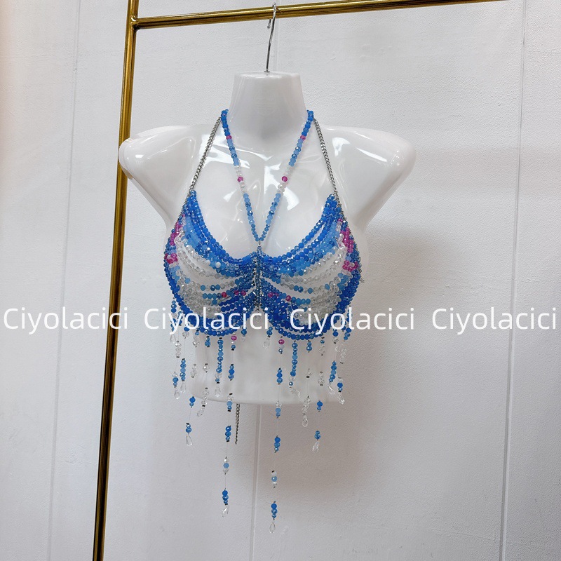 Thirteen Rows Southeast Asia Vietnam Thailand niche handmade chain sling accessories sexy neck hanging nail beads Thirteen Rows Southeast Asia Vietnam Thailand niche handmade chain sling accessories sexy neck hanging nail beads