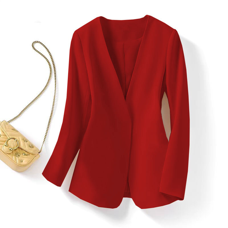 Large size chubby mm suit jacket for women in spring 2025, new style with a small fragrance and casual Korean style autumn suit for women Large size chubby mm suit jacket for women in spring 2025, new style with a small fragrance and casual Korean style autumn suit for women