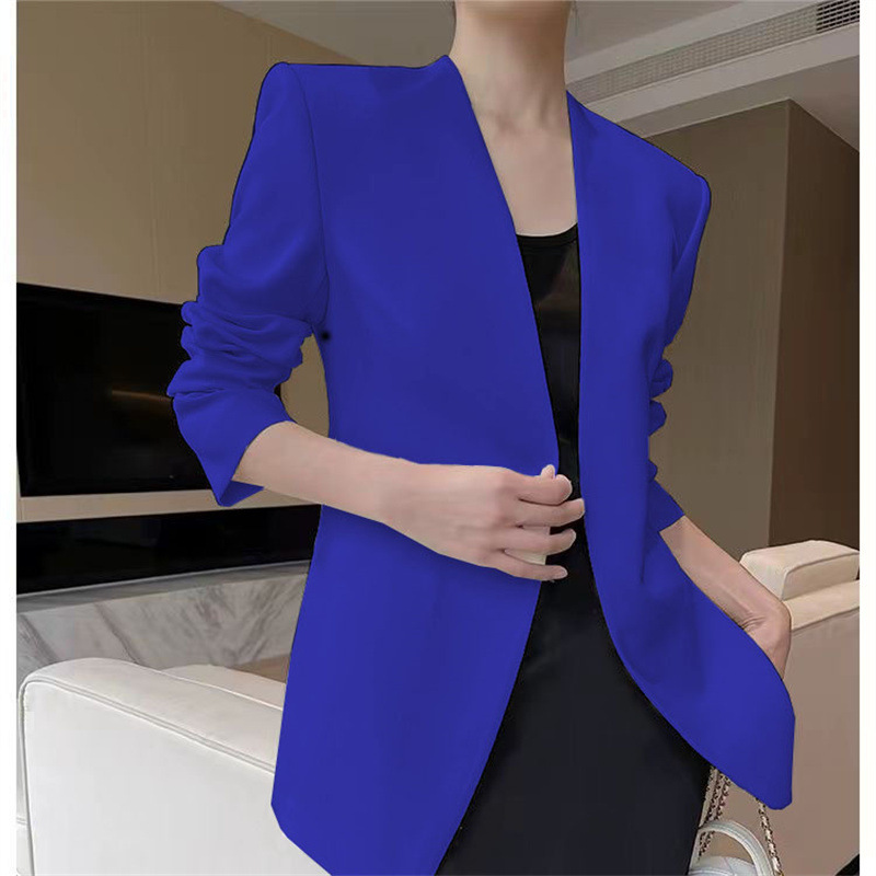 2025 New Small Suit Women's Coat Women's Spring and Autumn Foreign Trade Suit Versatile Fashion Simple Multi Color Top Women 2025 New Small Suit Women's Coat Women's Spring and Autumn Foreign Trade Suit Versatile Fashion Simple Multi Color Top Women