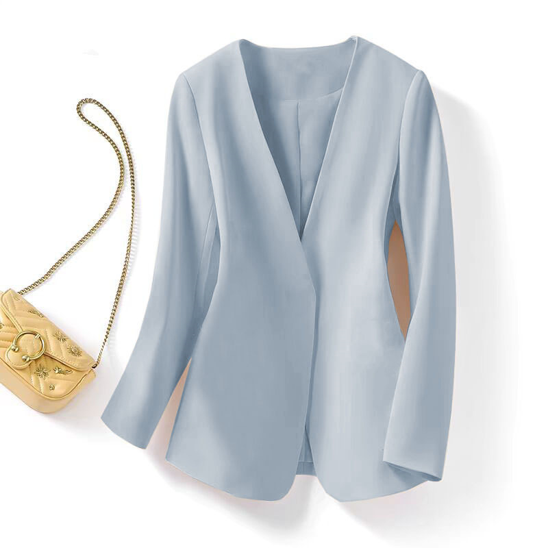 Large size chubby mm suit jacket for women in spring 2025, new style with a small fragrance and casual Korean style autumn suit for women Large size chubby mm suit jacket for women in spring 2025, new style with a small fragrance and casual Korean style autumn suit for women