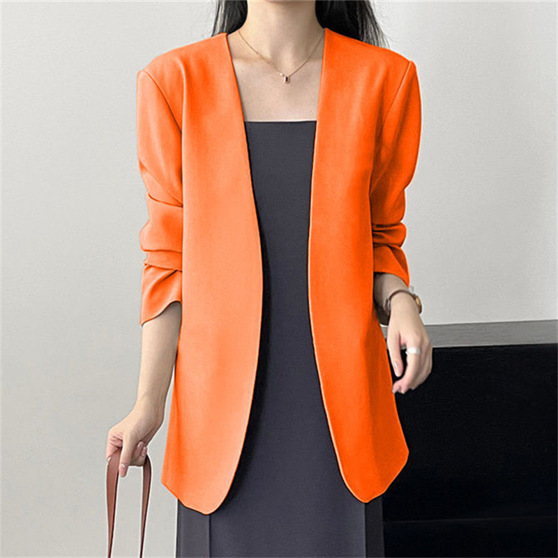 2025 New Small Suit Coat Spring and Autumn Early Autumn Suit Versatile Fashion Simple Early Spring Casual Top for Women 2025 New Small Suit Coat Spring and Autumn Early Autumn Suit Versatile Fashion Simple Early Spring Casual Top for Women