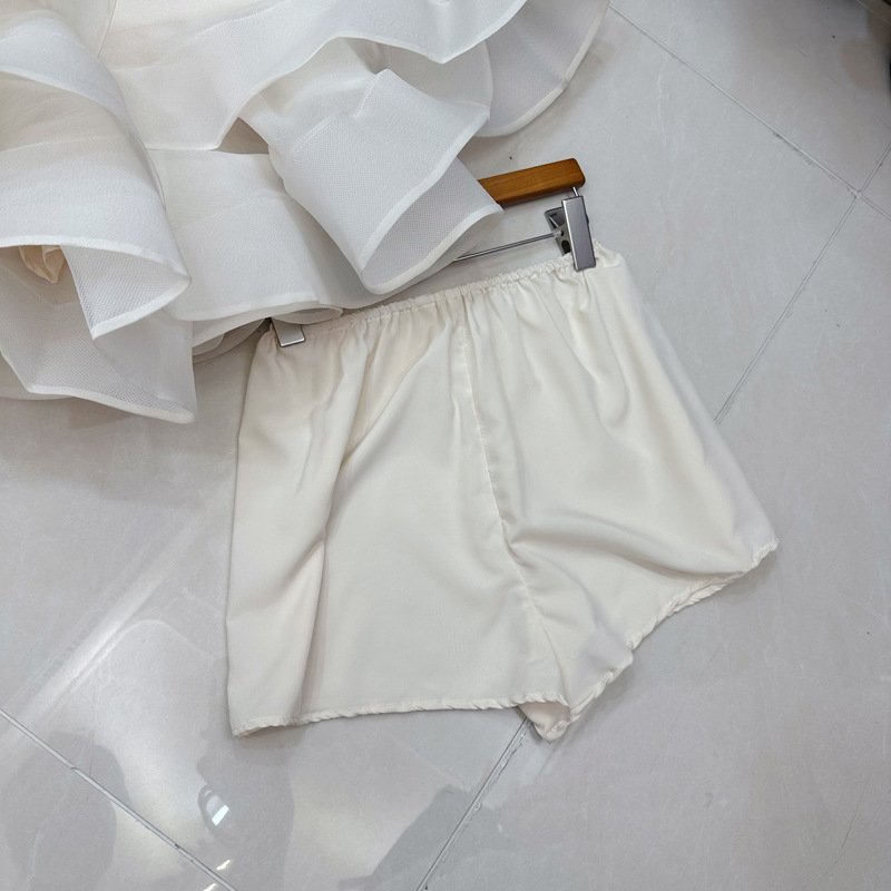 Shisanxing Heavy Industry Woven Fried Dough Twists Folded Skirt Poncho Small Dress with Shorts Dress C1 # 2205 Shisanxing Heavy Industry Woven Fried Dough Twists Folded Skirt Poncho Small Dress with Shorts Dress C1 # 2205