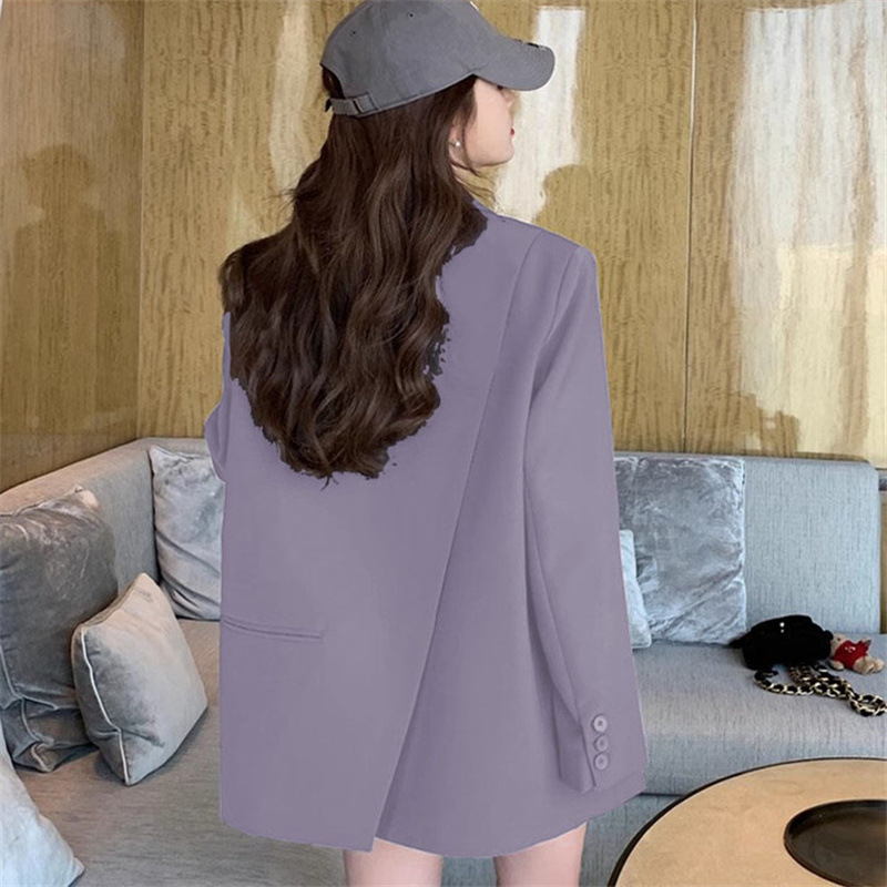 Grey suit jacket for women in Spring and Autumn 2025, new style for spring, high-end and casual, small and short Korean style design suit Grey suit jacket for women in Spring and Autumn 2025, new style for spring, high-end and casual, small and short Korean style design suit