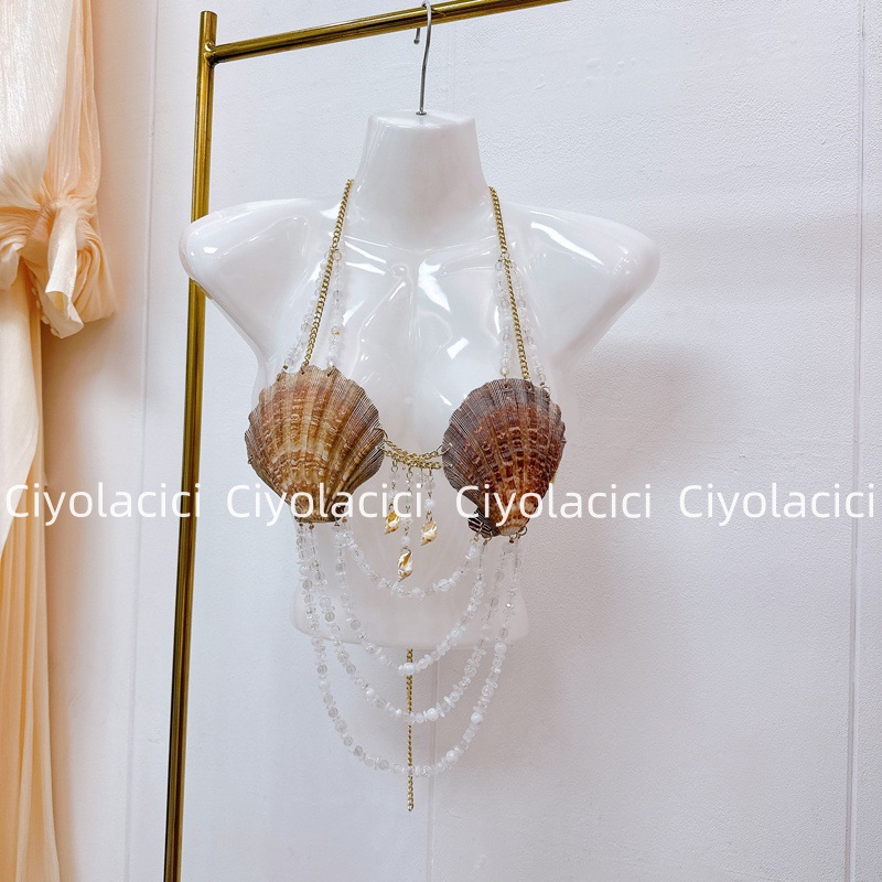 Thirteen Rows Southeast Asia Vietnam Thailand niche handmade chain sling accessories sexy neck hanging nail beads Thirteen Rows Southeast Asia Vietnam Thailand niche handmade chain sling accessories sexy neck hanging nail beads