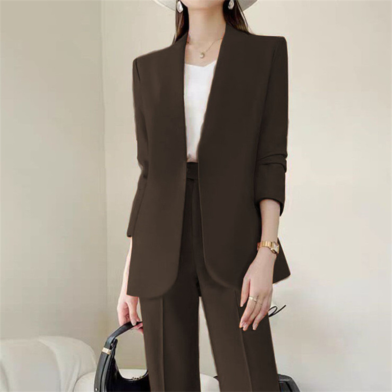 Spring and Autumn Suit Set for Women Spring and Autumn 2025 New Korean Edition Sensational Street Casual Fashion Temperament Professional Suit for Women Spring and Autumn Suit Set for Women Spring and Autumn 2025 New Korean Edition Sensational Street Casual Fashion Temperament Professional Suit for Women