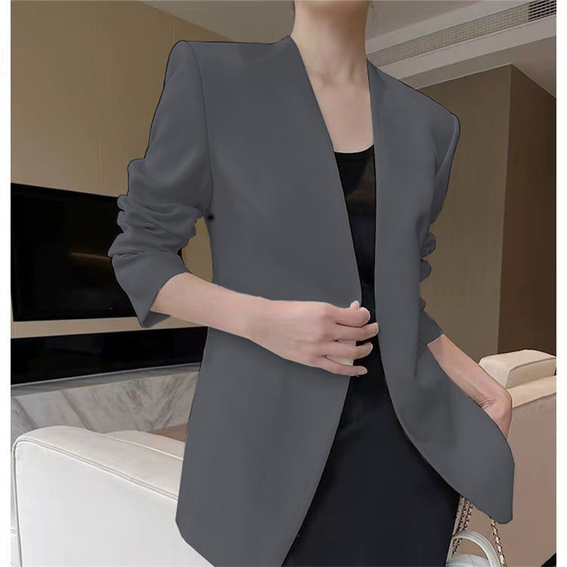 2025 New Small Suit Women's Coat Women's Spring and Autumn Foreign Trade Suit Versatile Fashion Simple Multi Color Top Women 2025 New Small Suit Women's Coat Women's Spring and Autumn Foreign Trade Suit Versatile Fashion Simple Multi Color Top Women