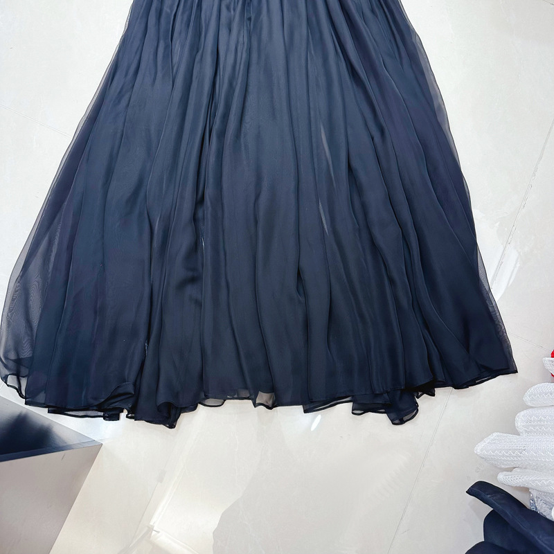 Thirteen lines of Australian fashion design, niche personality, hot diamond high waist slimming mesh skirt, long skirt A2 # 8318 Thirteen lines of Australian fashion design, niche personality, hot diamond high waist slimming mesh skirt, long skirt A2 # 8318