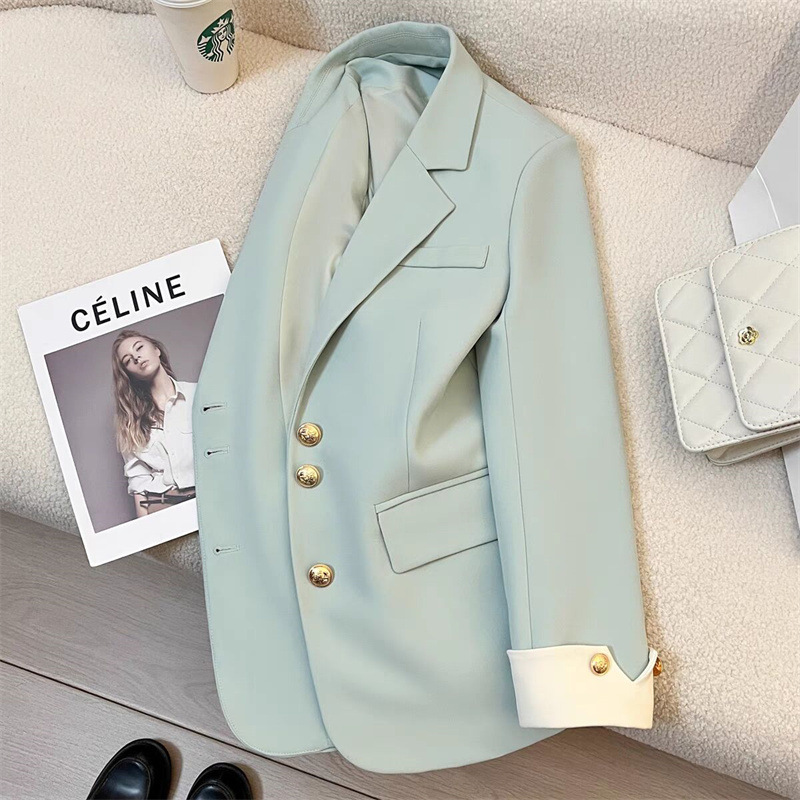 Suit jacket for women, spring 2025 new style, casual temperament, socialite, high-end feeling, explosive street, this year's popular plaid suit Suit jacket for women, spring 2025 new style, casual temperament, socialite, high-end feeling, explosive street, this year's popular plaid suit