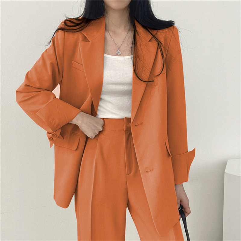 Small suit retro jacket slim fashion 2025 Spring and Autumn women's Korean version casual design sense top and trousers set Small suit retro jacket slim fashion 2025 Spring and Autumn women's Korean version casual design sense top and trousers set