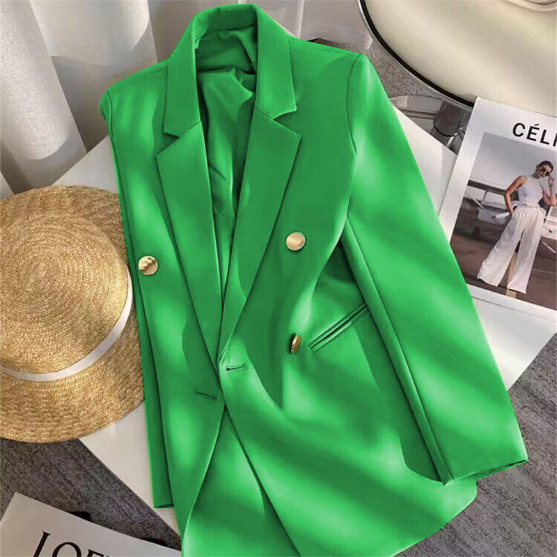 Small suit jacket for women in spring and autumn 2025, new fashion Korean version, loose temperament, college style suit, women's top trend Small suit jacket for women in spring and autumn 2025, new fashion Korean version, loose temperament, college style suit, women's top trend