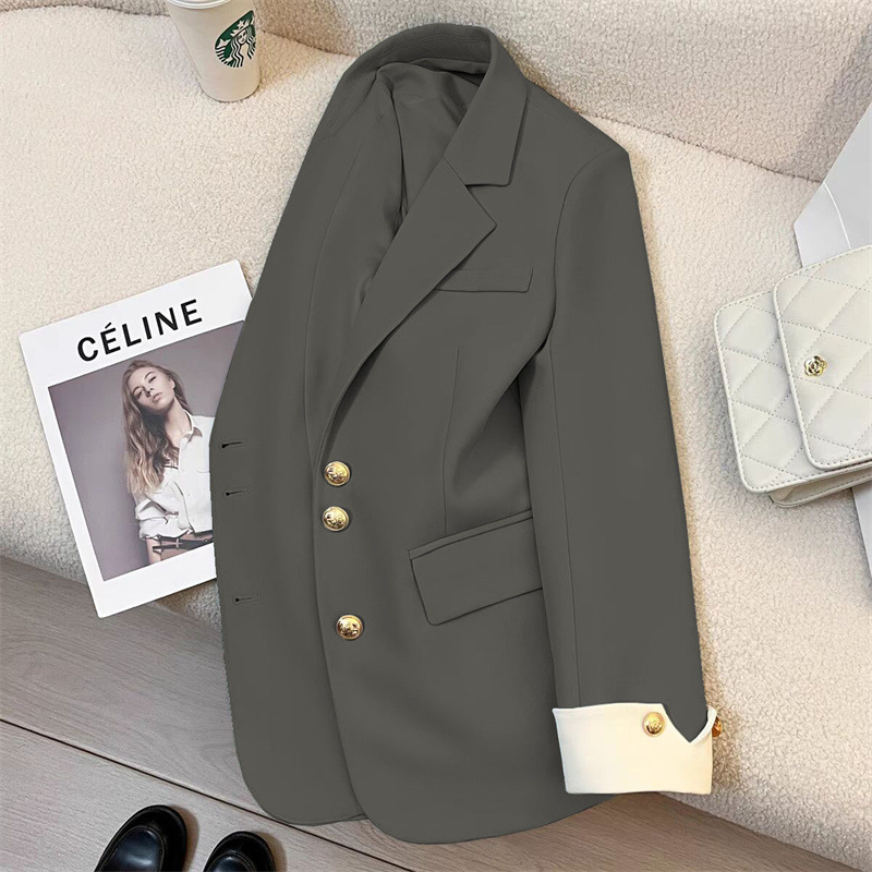 Suit jacket for women, spring 2025 new style, casual temperament, socialite, high-end feeling, explosive street, this year's popular plaid suit Suit jacket for women, spring 2025 new style, casual temperament, socialite, high-end feeling, explosive street, this year's popular plaid suit