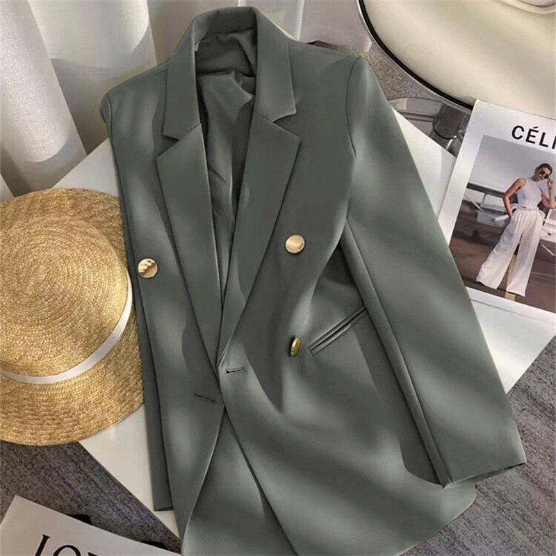 Small suit jacket for women in spring and autumn 2025, new fashion Korean version, loose temperament, college style suit, women's top trend Small suit jacket for women in spring and autumn 2025, new fashion Korean version, loose temperament, college style suit, women's top trend