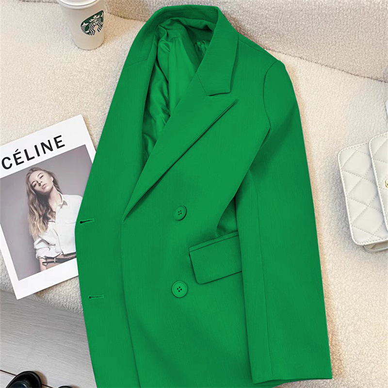 European style suit jacket for women 2025 new spring and autumn hot items, small stature, high-end sense, versatile British style fashion suit European style suit jacket for women 2025 new spring and autumn hot items, small stature, high-end sense, versatile British style fashion suit